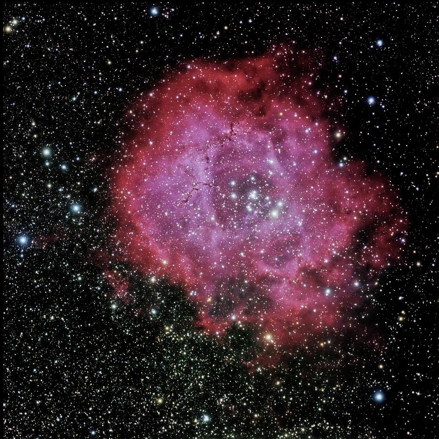Rosette Nebula in the Constellation Monoceros Photograph by Alan Vance Ley