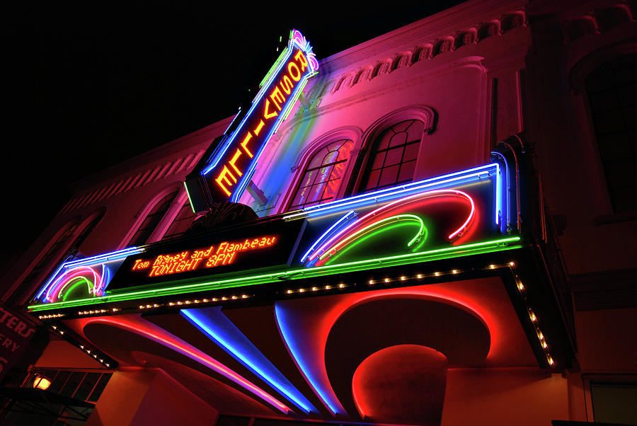 Roseville Theater Neon Sign Photograph by Melany Sarafis