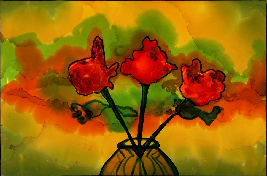 Rosey Afternoon Painting by Lyn Hayes