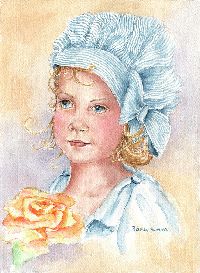 Rosie Painting by Barbel Amos