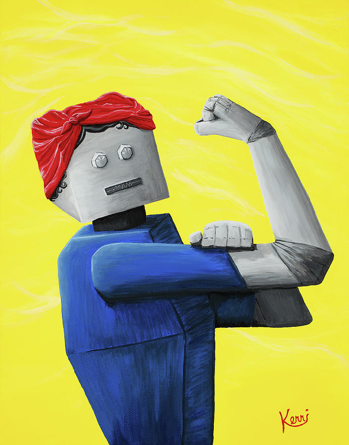 Rosie The Riveter Painting - Rosie- Tempered and Timeless by Kerri Sewolt