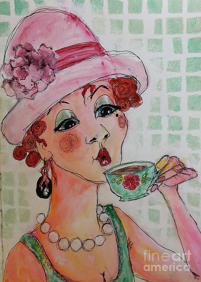 Rosies Day Out Painting by Almeta Lennon