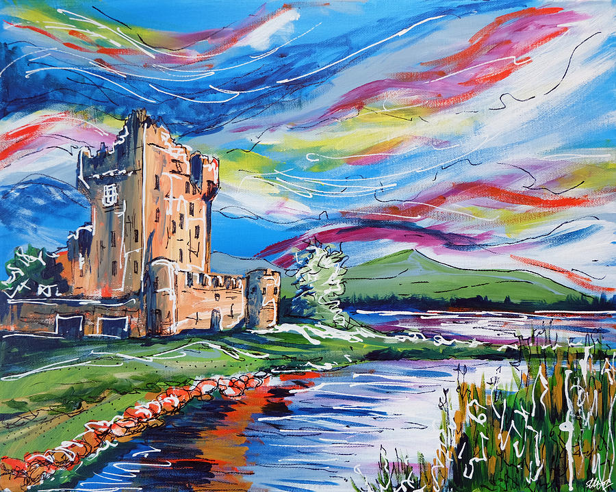 Ross Castle  Painting by Laura Hol Art