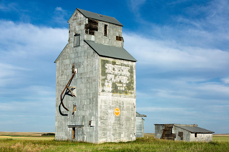 Summer Photograph - Ross Fork Grain Elevator by Todd Klassy