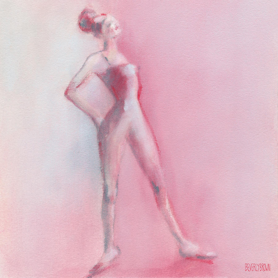 Ballet Pastel - Rosy Pink Ballerina by Beverly Brown