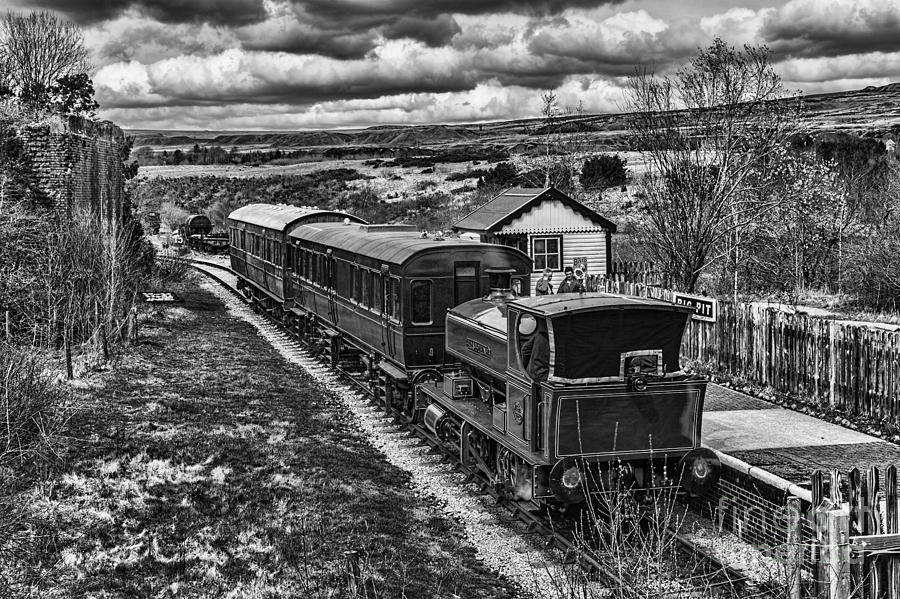 Rosyth No 1 At Big Pit Halt 1 Mono Photograph by Steve Purnell
