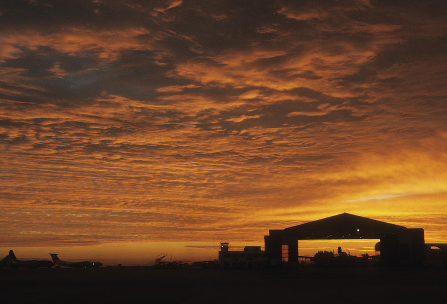 Rota Spain Flightline Sunrise Photograph by Guy Whiteley