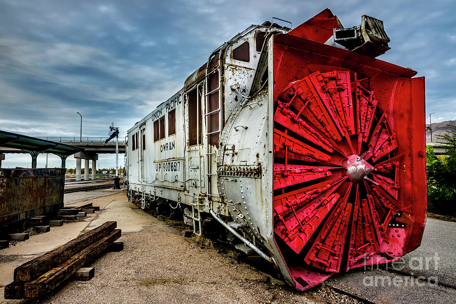 Rotary Snow Plow Vintage Train - Utah Photograph by Gary Whitton