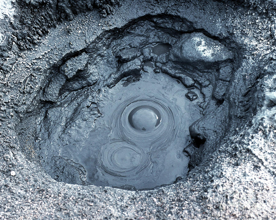 Rotorua Boiling Mud Photograph by Rick Piper Photography