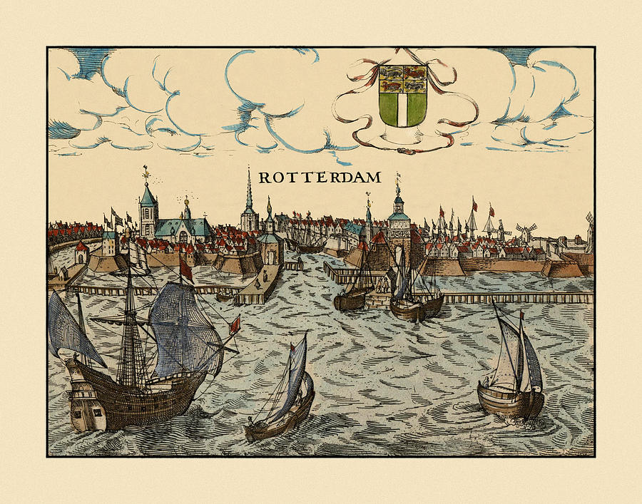 Rotterdam 1650 Photograph by Andrew Fare