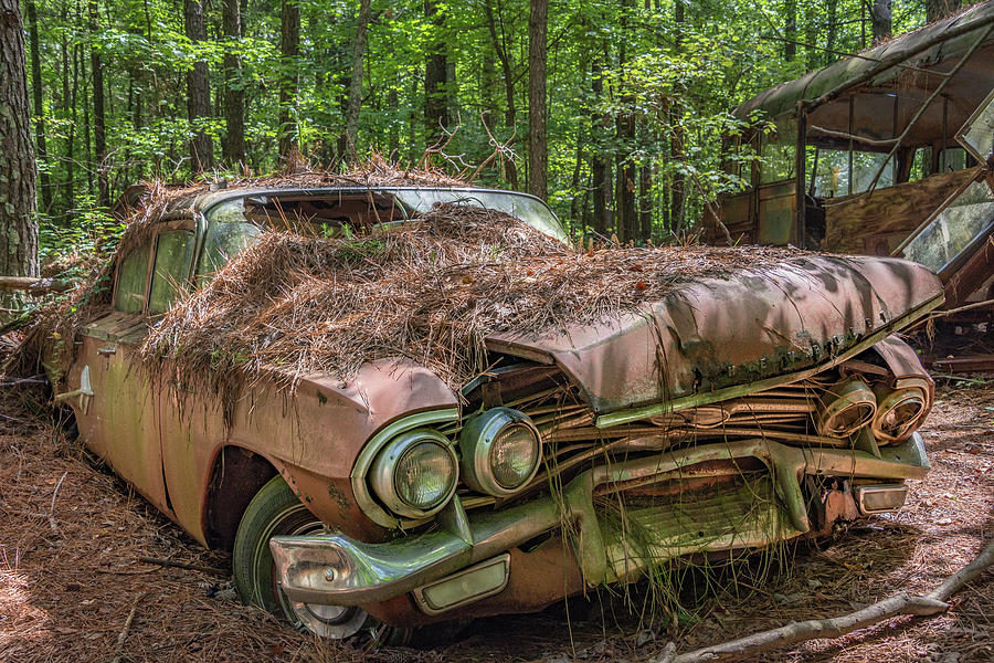 Abandoned Photograph - Rotting Classic in Color by Lindy Grasser Abandoned Photograph - Rotting Classic in Color by Lindy Grasser