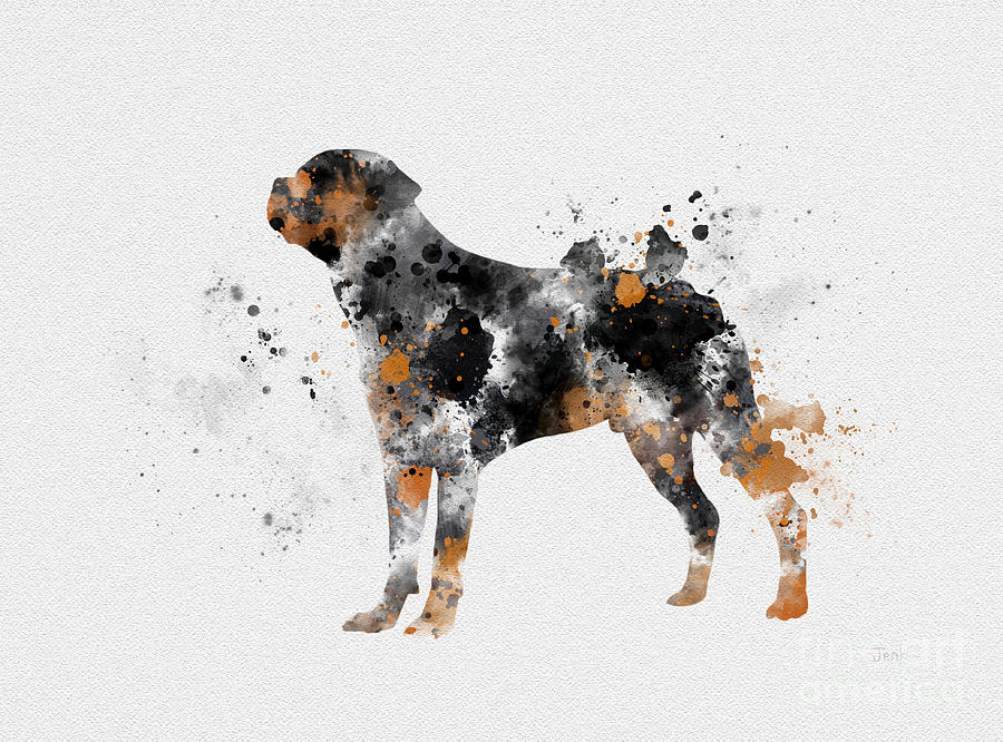 Dog Mixed Media - Rottweiler by My Inspiration