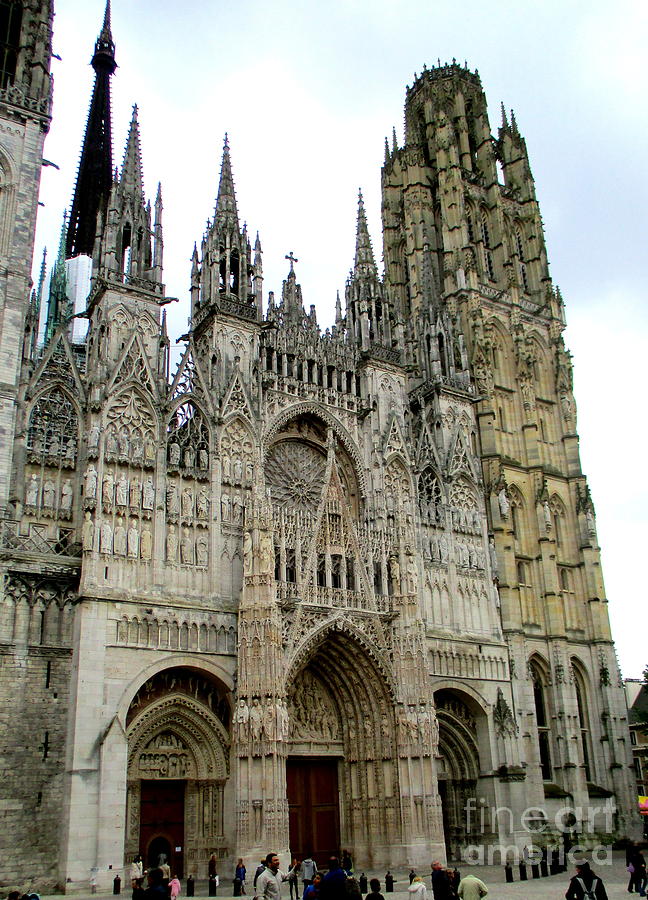 Rouen Cathedral 1 Photograph by Randall Weidner