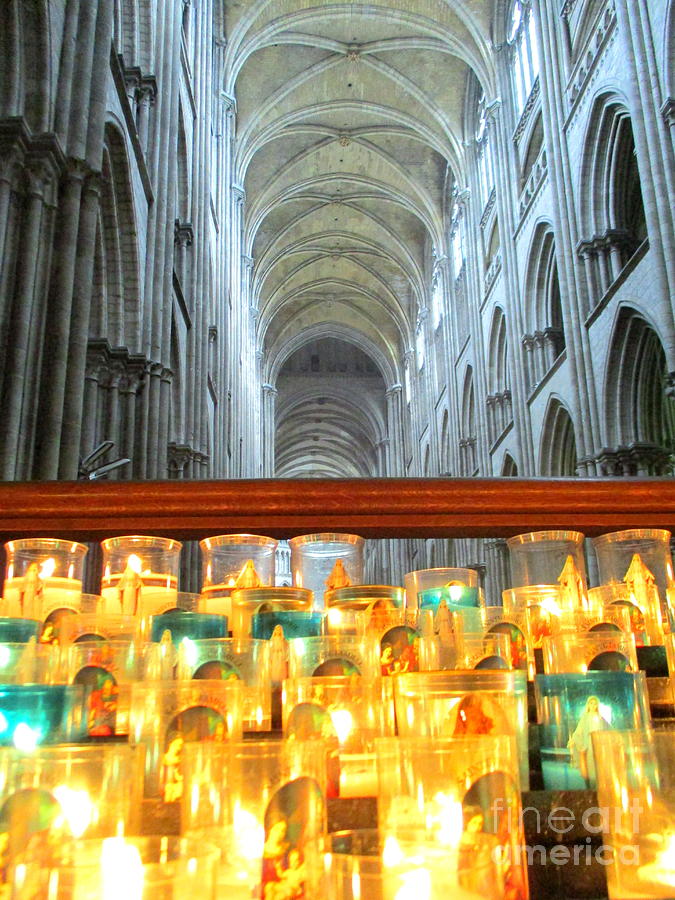 Rouen Cathedral Interior 5 Photograph by Randall Weidner