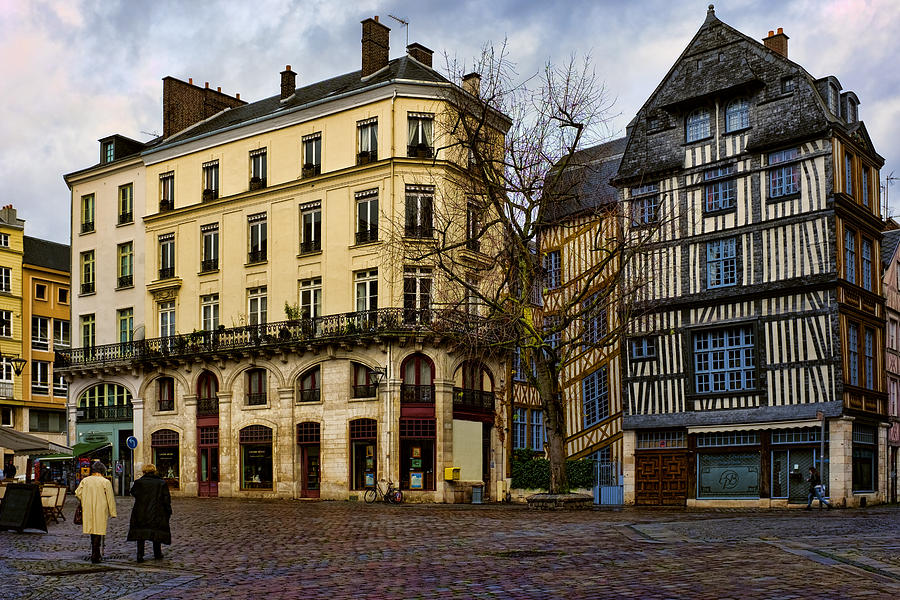 Rouen City Square Photograph by Hugh Smith
