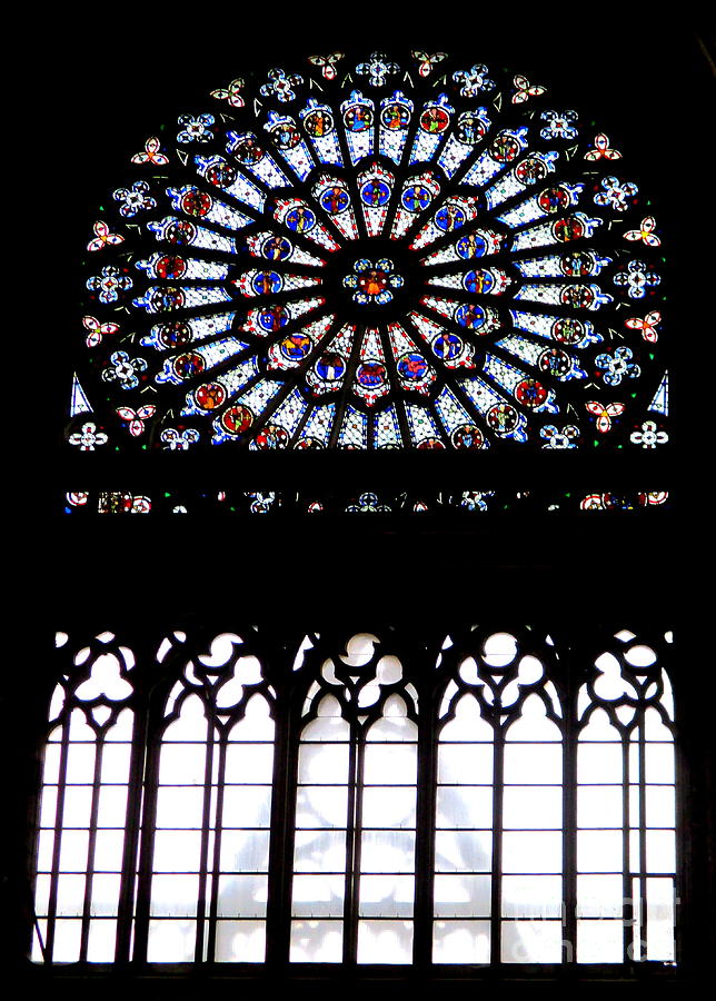 Rouen Stained Glass 2 Photograph by Randall Weidner