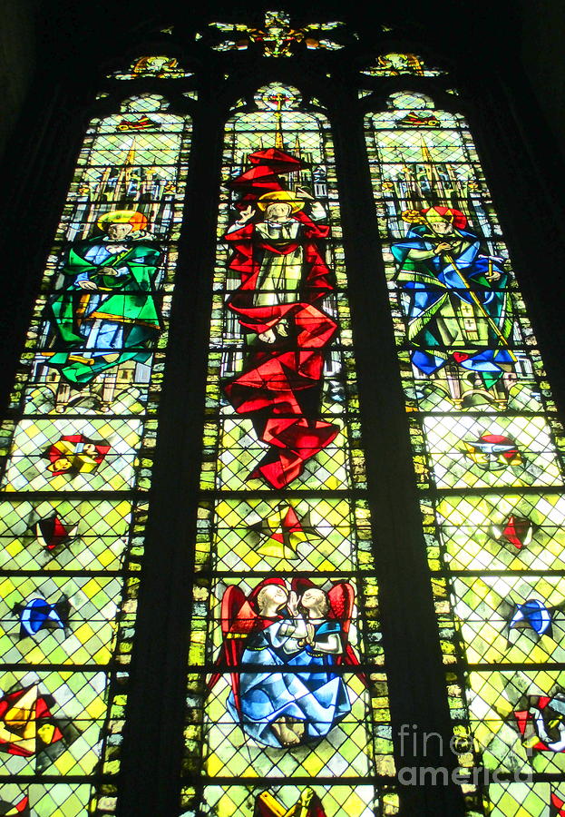 Rouen Stained Glass 3 Photograph by Randall Weidner