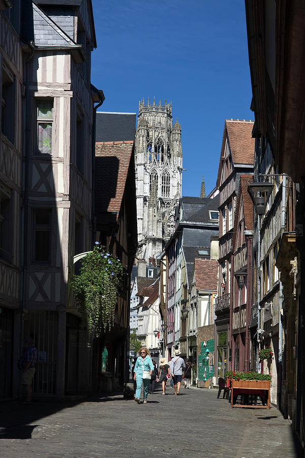 Rouen Street Scene Photograph by Sally Weigand