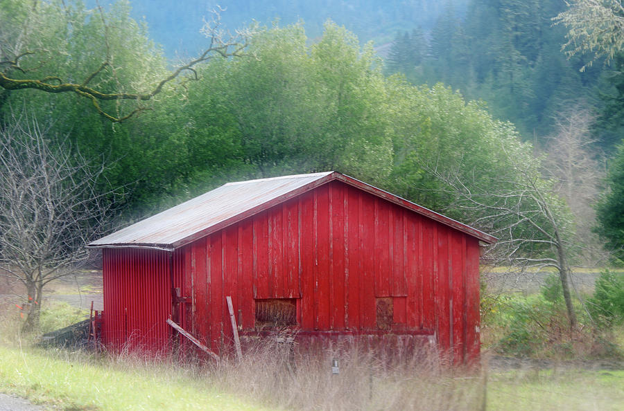 Rouge Red Barn Photograph by Adria Trail