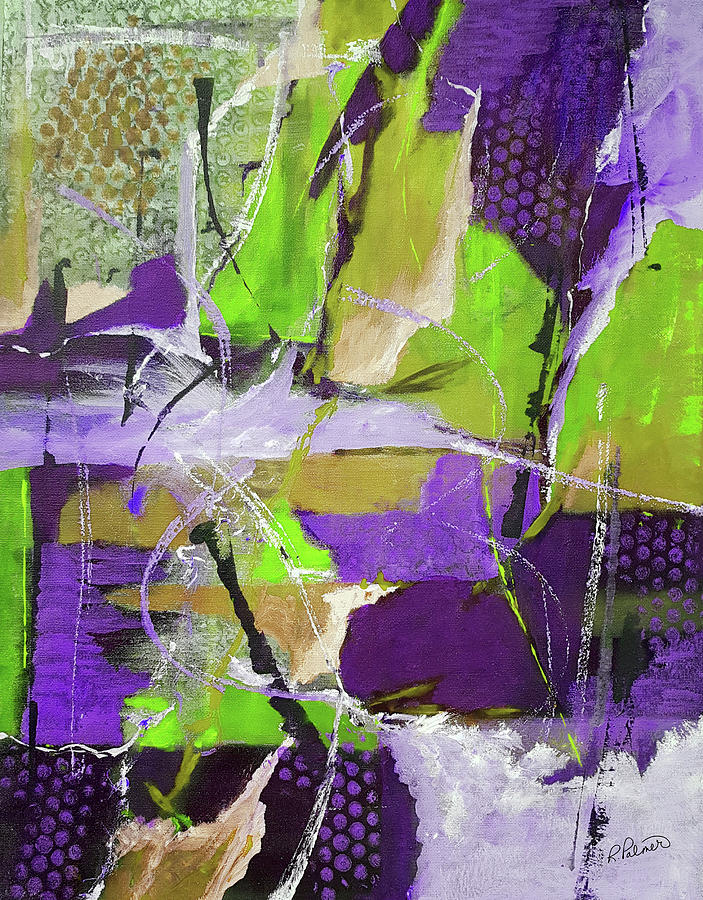 Abstract Painting - Rough And Tumble by Ruth Palmer