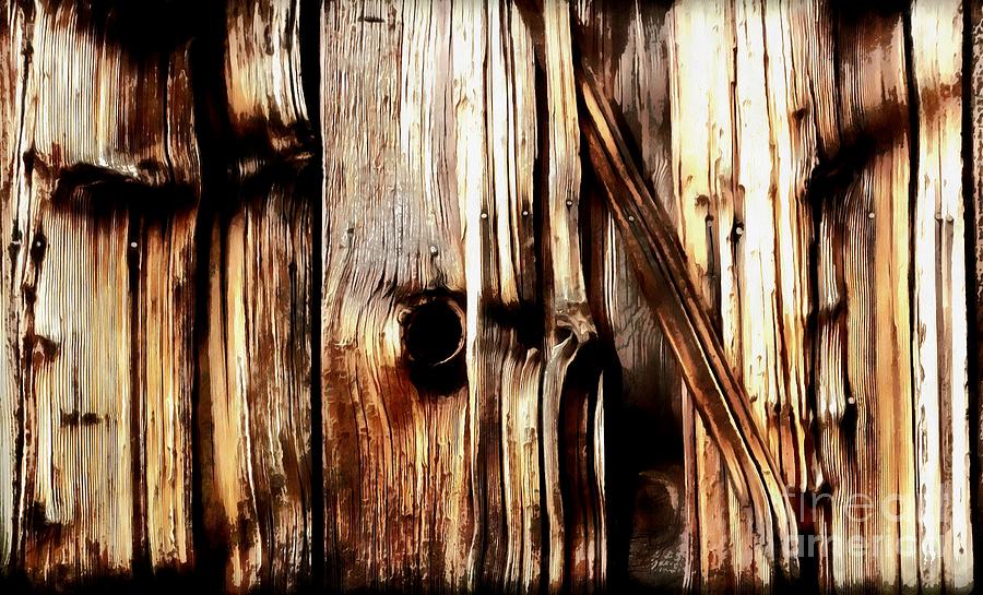 Rough Cut - Knotted - Wood - Grain Photograph by Janine Riley