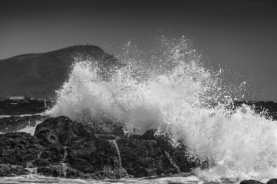 Black And White Photograph - Rough sea by Guido Montanes Castillo