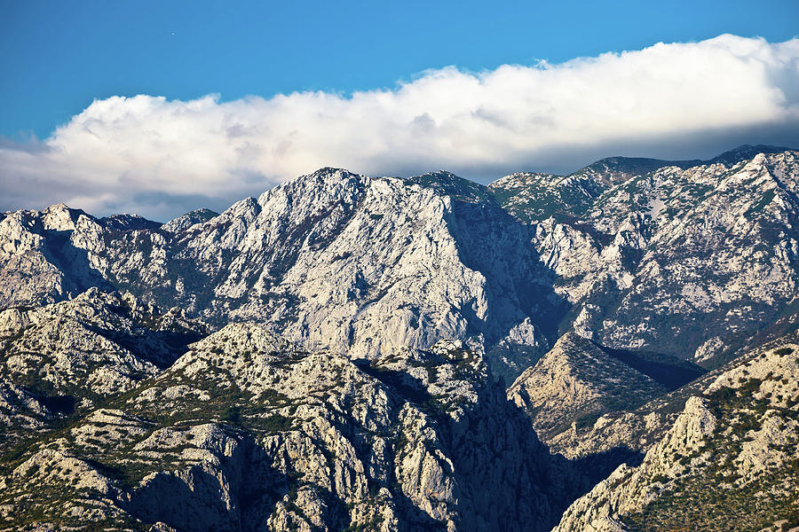 Rough stone desert Velebit mountain peak Photograph by Brch Photography