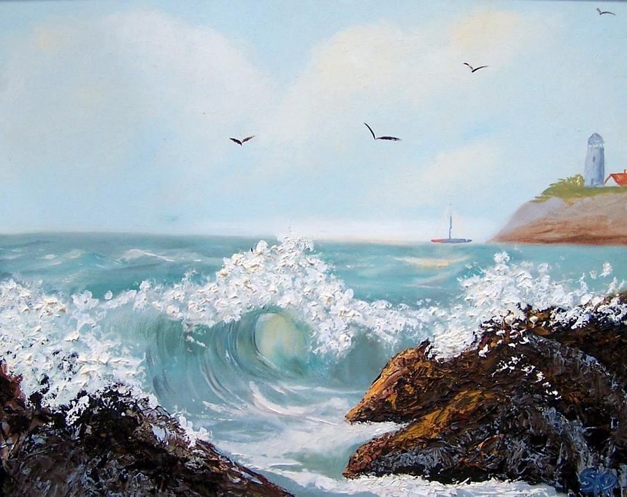 Rough Surf SOLD Painting by Susan Dehlinger