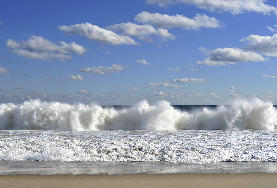 Rough Surf Jersey Shore  Photograph by Terry DeLuco