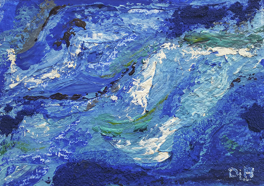 Rough Water Painting by Diana Hrabosky