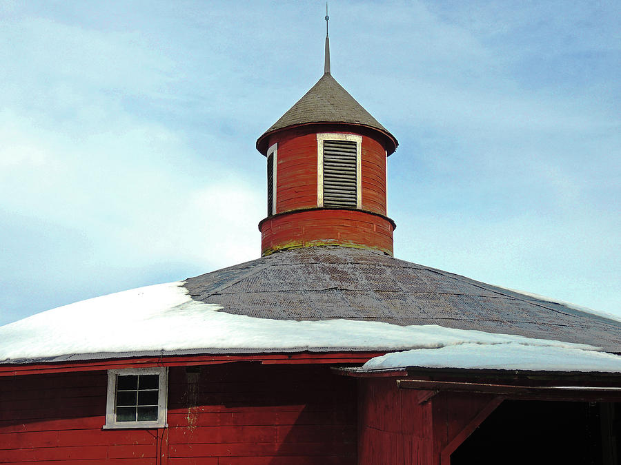 Round Barn Cupola Photograph by Nancy Griswold