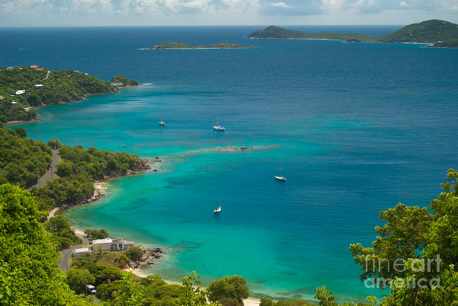 Round Bay on St John - United States Virgin Island Photograph by Anthony Totah