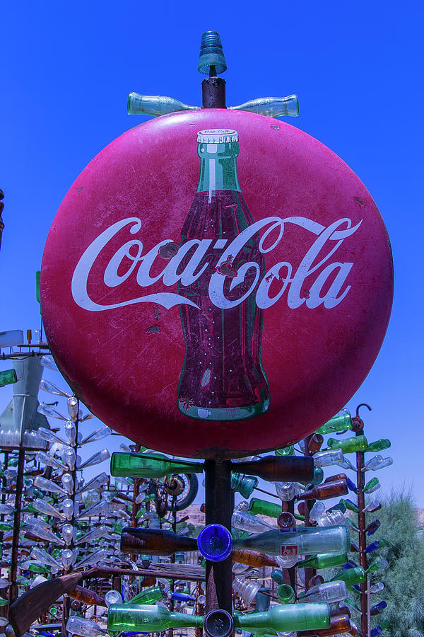 Round Coca Cola Sign Photograph by Garry Gay