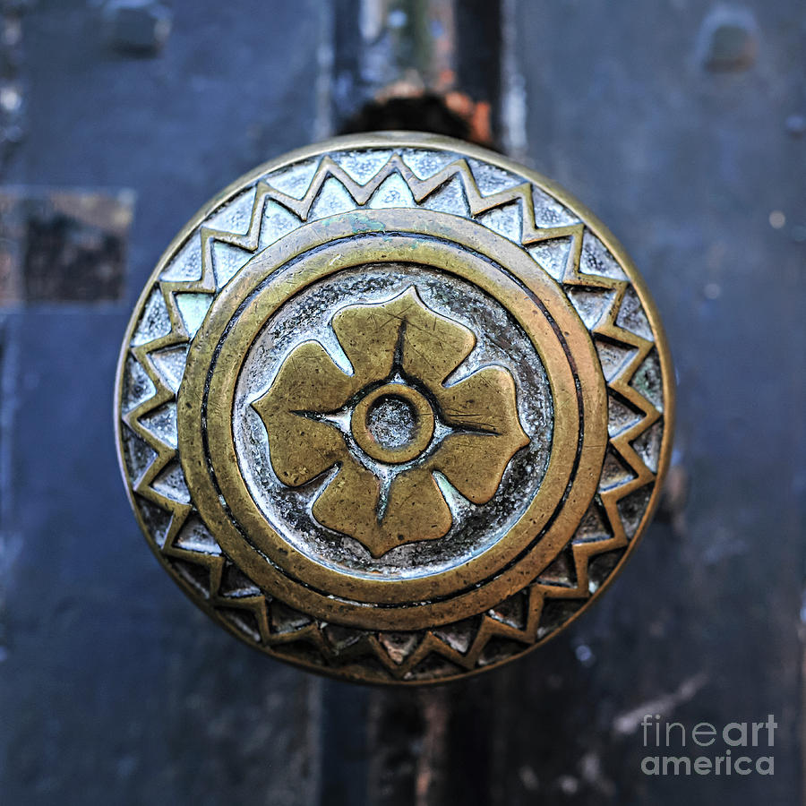 Round door handle Photograph by Elena Elisseeva
