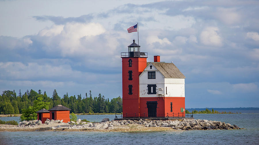 Round Island Lighthouse Photograph by Kevin Craft