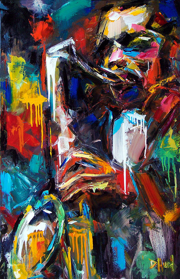 Thelonious Monk Painting - Round Midnight by Debra Hurd Thelonious Monk Painting - Round Midnight by Debra Hurd
