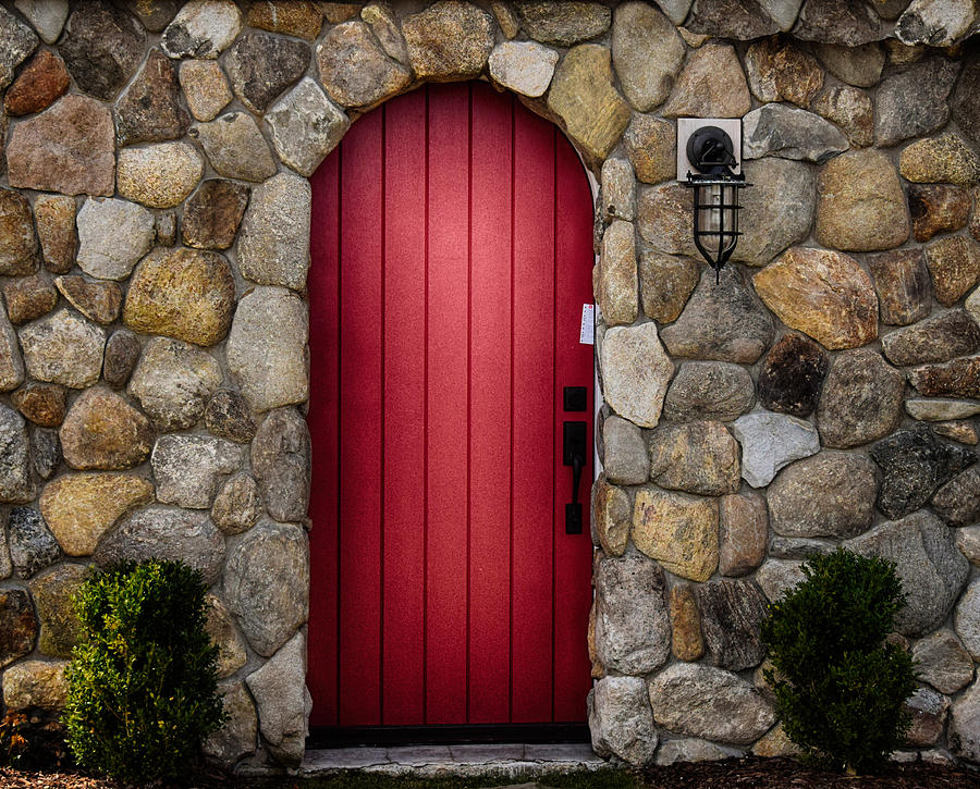 Round Red Door Photograph by Tricia Marchlik
