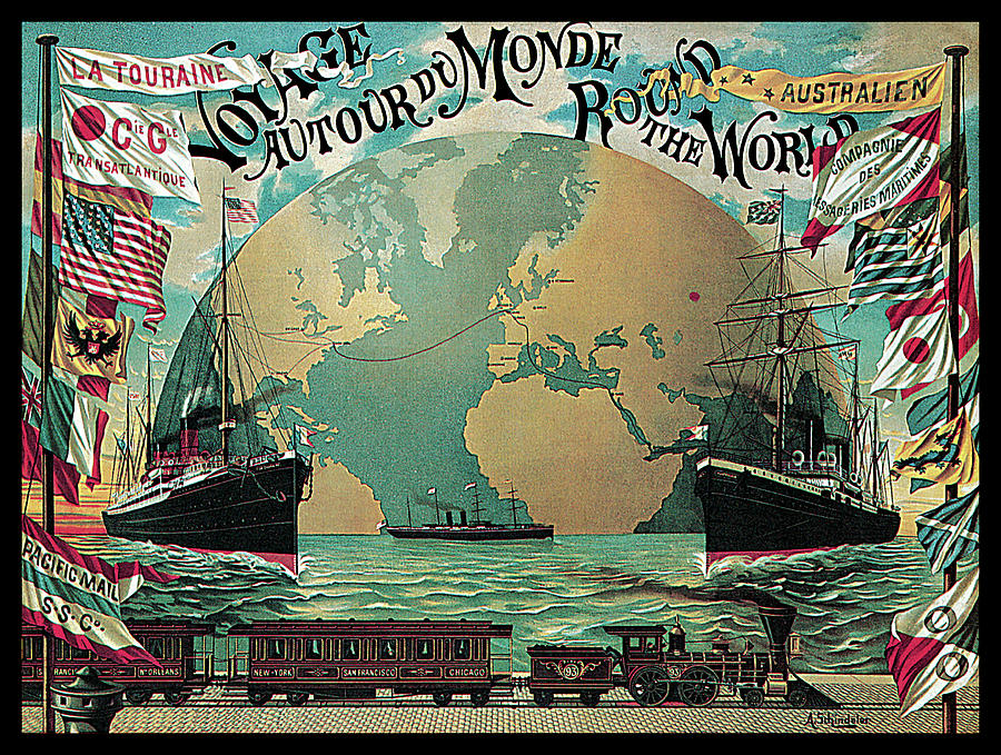 Round the World Voyage Photograph by A Schindeler