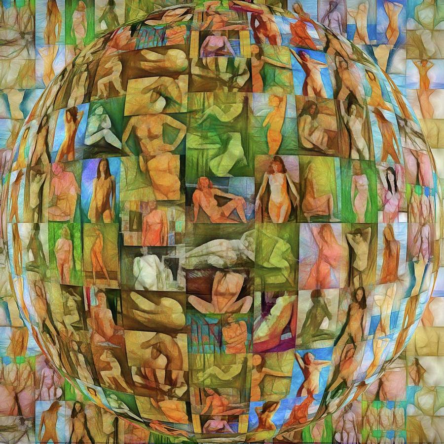 Nude Digital Art - In The Seraglio #14 by John Pullicino