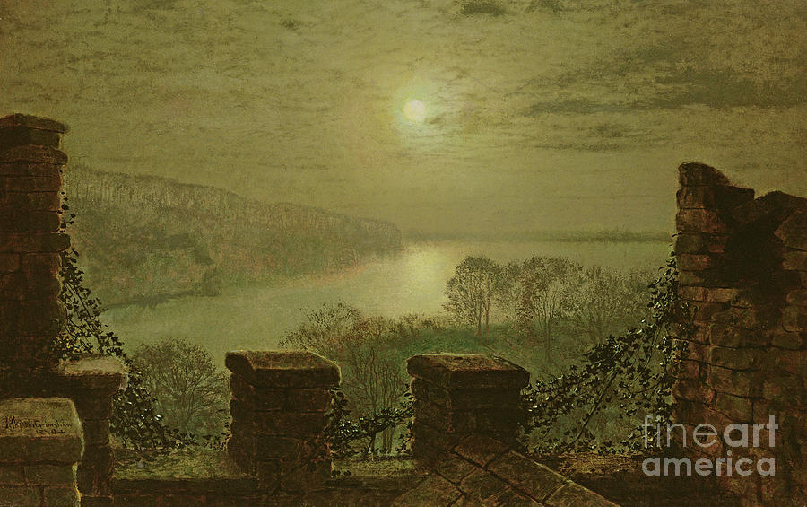 Roundhay Park From the Castle Painting by John Atkinson Grimshaw