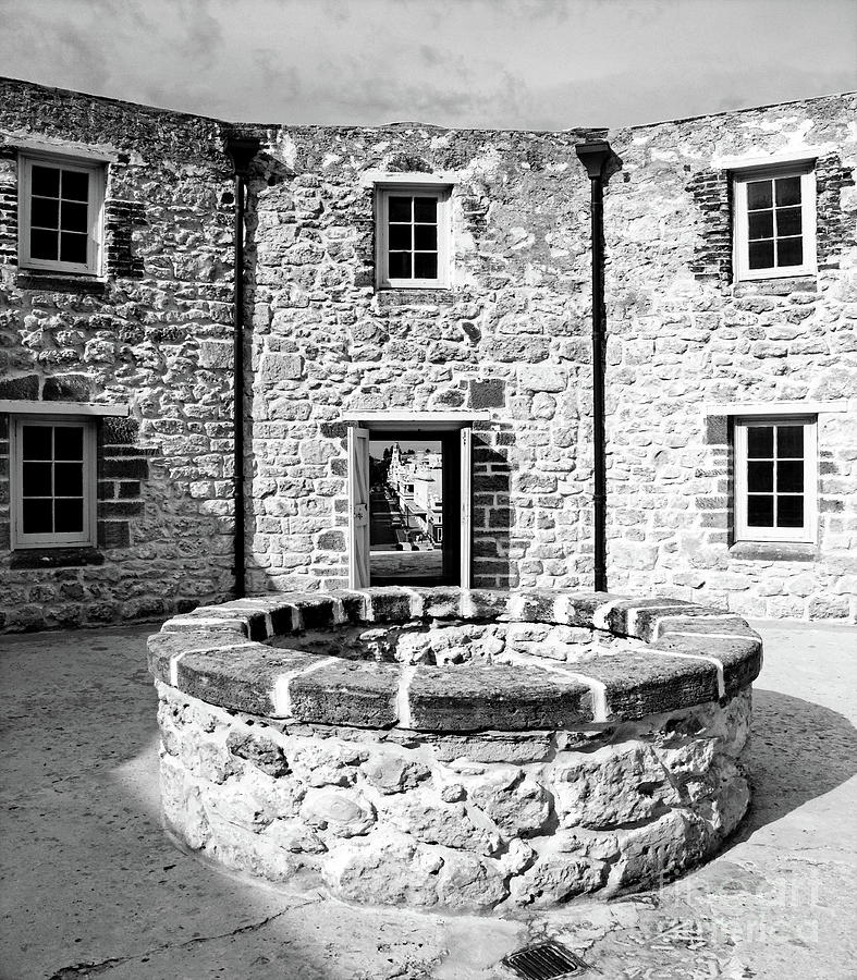 Building Photograph - The Roundhouse Prison BW by Tim Richards