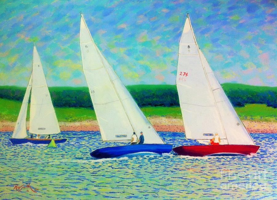 Rounding the Mark  Pastel by Rae  Smith