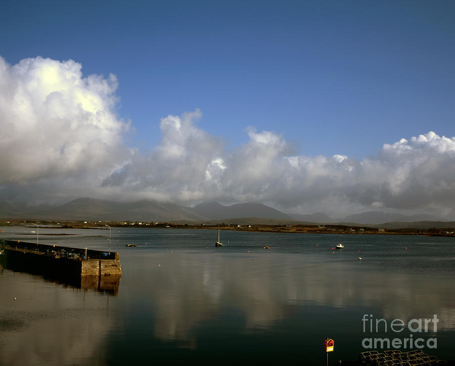Fall Photograph - Roundstone Bay The Mamturk Mountains in the background Roundstone Connemara County Galway Ireland by Michael Walters