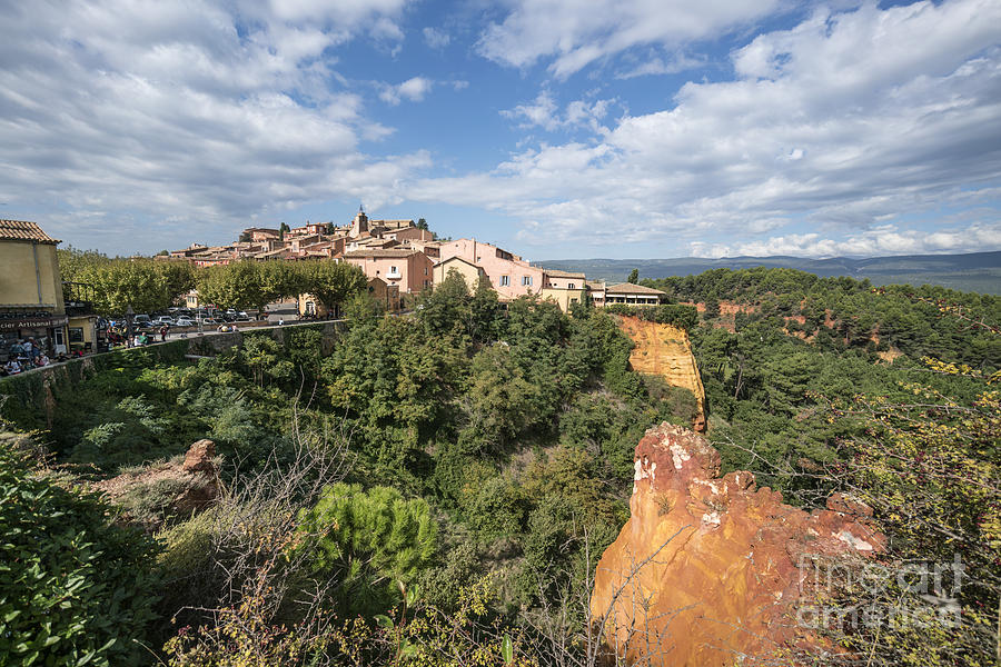 Architecture Photograph - Roussilon Provence by Juergen Held Architecture Photograph - Roussilon Provence by Juergen Held