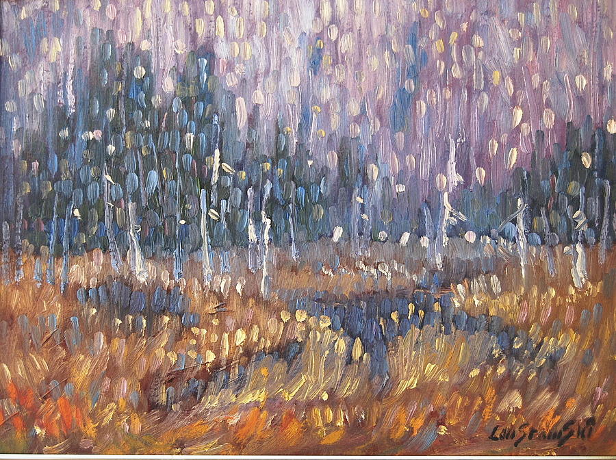 Route 116 Wetlands Painting by Len Stomski