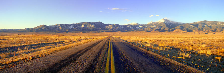 Nature Photograph - Route 50, Road To Great Basin National by Panoramic Images