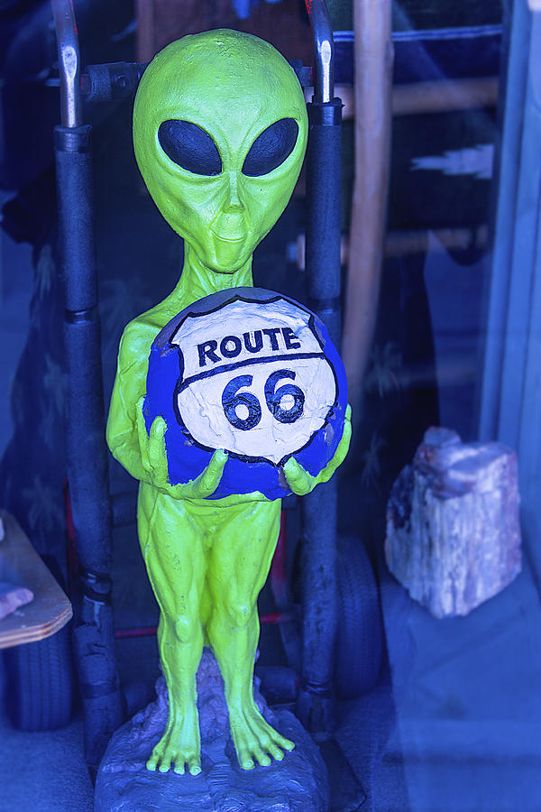 Interstellar Photograph - Route 66 Alien by Garry Gay