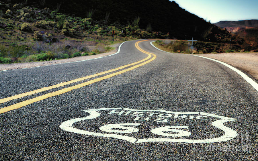 Route 66 And Don't Forget To Get Your Kicks Photograph By Chris M Wiley ...