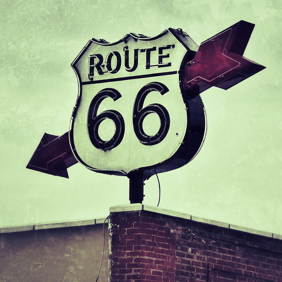 Route 66 Arrow  Photograph by Bert Peake