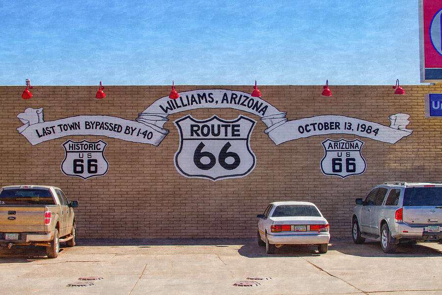 Route 66 at WIlliams Arizona Photograph by Bonnie Follett